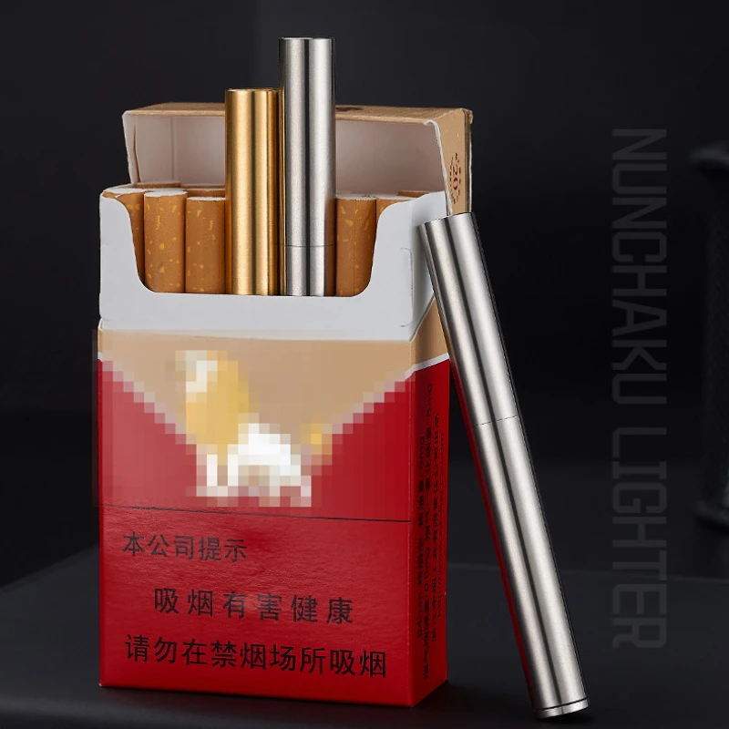 Fire Starting Kit - 2025 Neues Messing-Kerosin-Nunchakus-Feuerzeug, winddicht, Mini-Retro-Schleifscheibe, Zündung,
