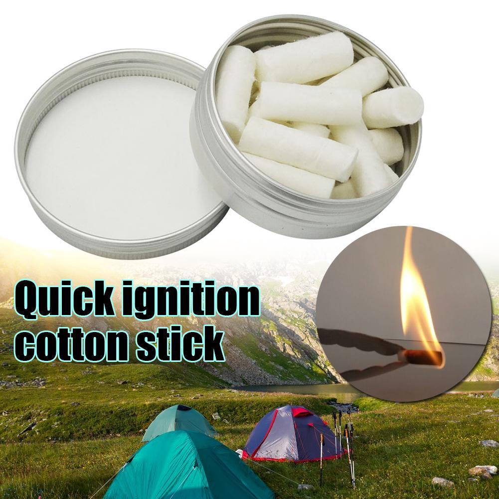 Fire Starting Kit - 12 stücke Outdoor Camping Paraffin Wachs