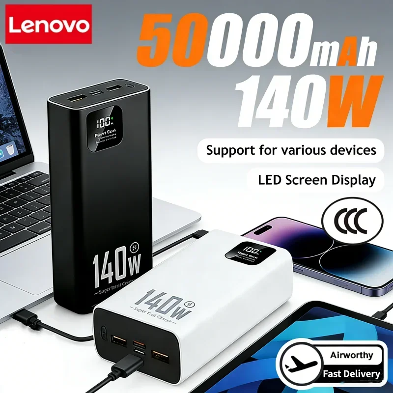 Lenovo 140W 500000mAh Powerban – Solar Emergency Charger Bewertung und Preis