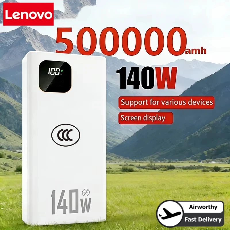 Lenovo 140W 500000mAh Powerban – Solar Emergency Charger Bewertung und Preis