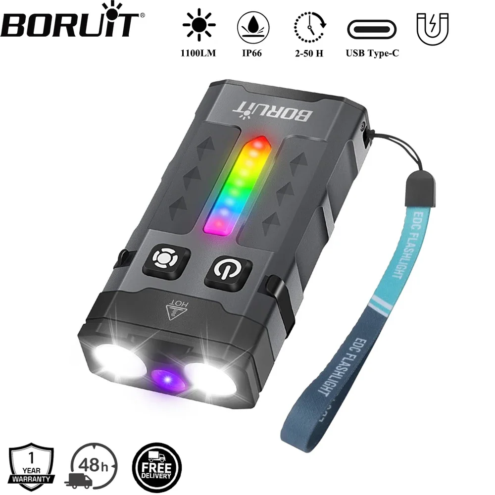 BORUiT EV20 1100LM EDC UV-Schl – Fishing Kit Compact Bewertung und Preis